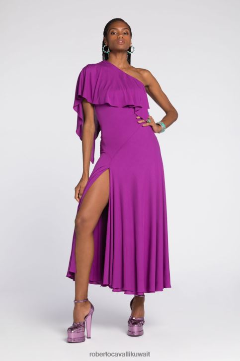 Roberto Cavalli نحيف 2038 فستان بفتحات ومزين بحلقات ملابس 4H40H18