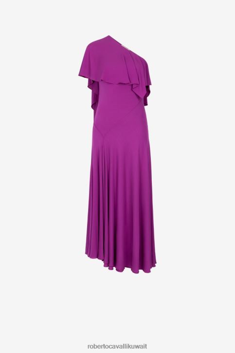 Roberto Cavalli نحيف 2038 فستان بكتف واحد ملابس 4H40H19