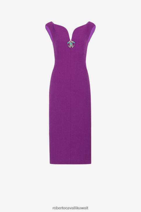 Roberto Cavalli نحيف 2038 فستان من صوف الثعبان المرآة ملابس 4H40H20