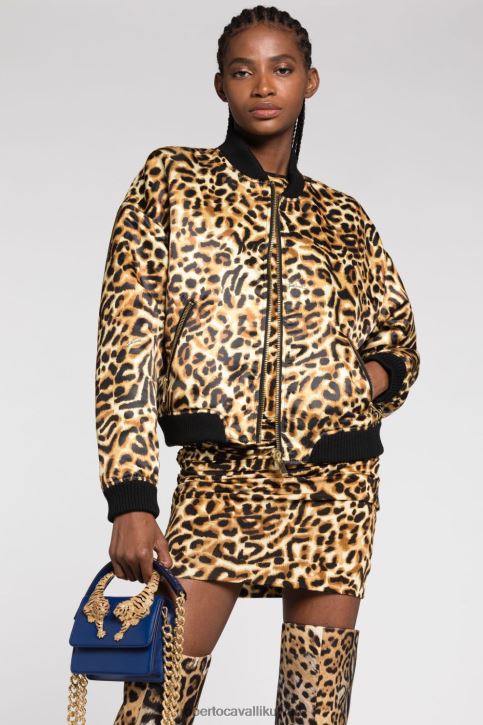 Roberto Cavalli نحيف 3067 حقيبة كتف متوسطة الحجم مزينة بالكريستال مُكَمِّلات 4H40H410