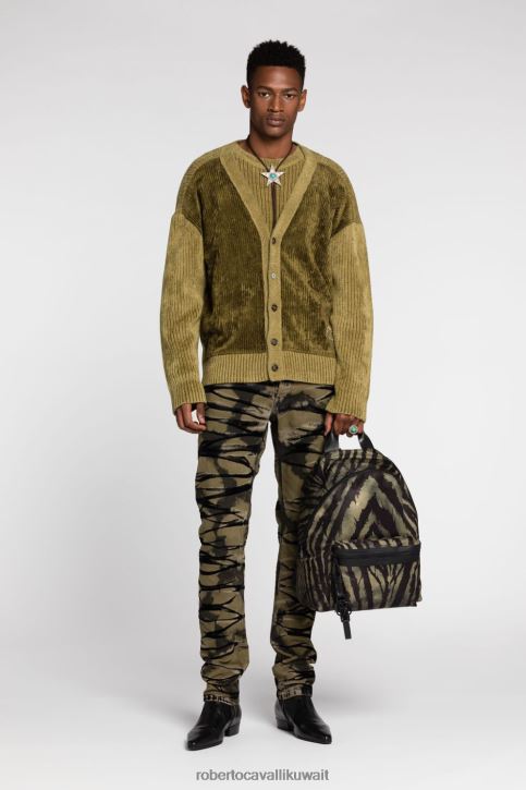 Roberto Cavalli رجال 4878 حقيبة ظهر على شكل ثعبان مرآة مُكَمِّلات 4H40H1174