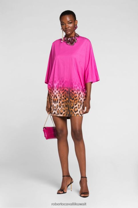 Roberto Cavalli نحيف أنيق ثوب التعادل صبغ ملابس 4H40H100