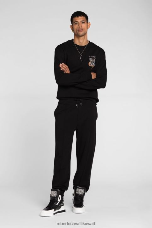 Roberto Cavalli رجال أنيق بنطال مستقيم الأرجل ملابس 4H40H1011