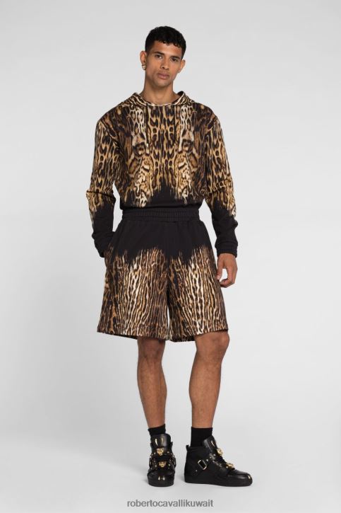 Roberto Cavalli رجال رشيقة آر سي بنطال بأبليكة شعار الماركة وشعار الماركة ملابس 4H40H1013