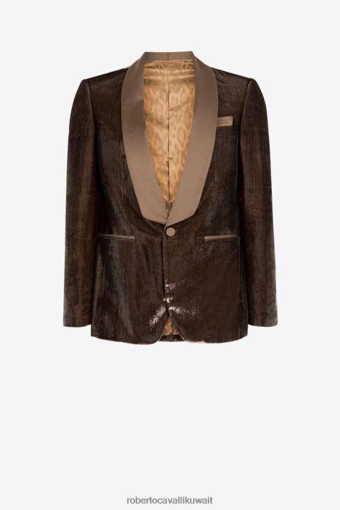 Roberto Cavalli رجال أخضر سترة واحدة الصدر ملابس 4H40H1021