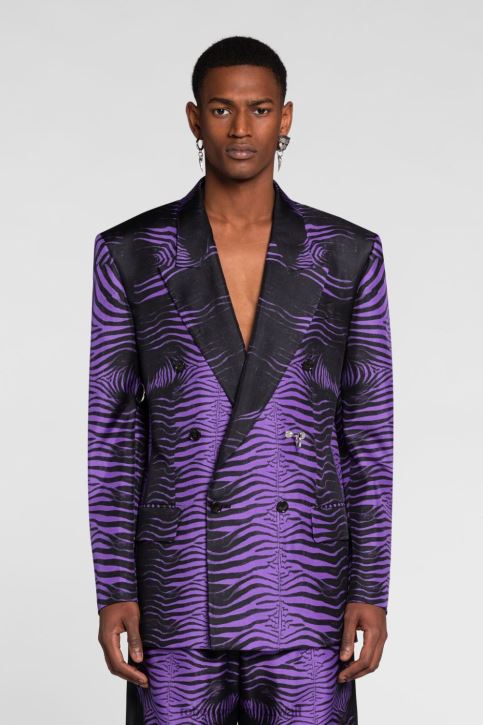 Roberto Cavalli رجال أنيق سترة مصممة على شكل حيوان ملابس 4H40H1028