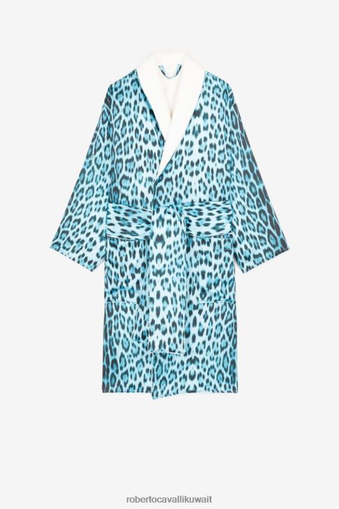 Roberto Cavalli رجال أنيق رداء بطبعة الفهد ملابس 4H40H1064