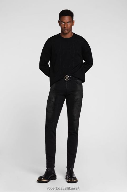 Roberto Cavalli رجال أنيق رداء بطبعة الفهد ملابس 4H40H1064