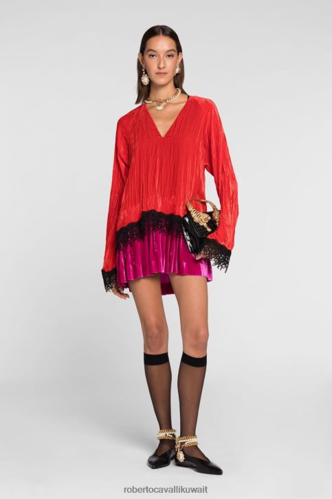 Roberto Cavalli نحيف حار بذلة برباط مصبوغ ملابس 4H40H107