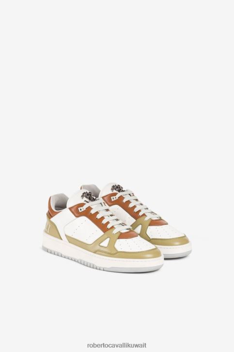 Roberto Cavalli رجال حار أحذية رياضية جلدية منخفضة الأعلى أحذية 4H40H1098