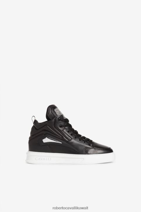 Roberto Cavalli رجال الراية / بلو الرائعة حذاء رياضي برأس النمر أحذية 4H40H1103