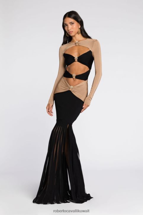 Roberto Cavalli نحيف حار فستان أسنان النمر مخدد ملابس 4H40H110