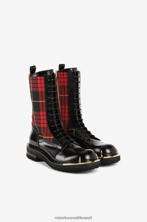 Roberto Cavalli رجال حار أحذية قتالية من الترتان أحذية 4H40H1144