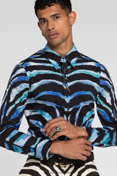 Roberto Cavalli رجال نيكل أقراط أسنان النمر مُكَمِّلات 4H40H1154