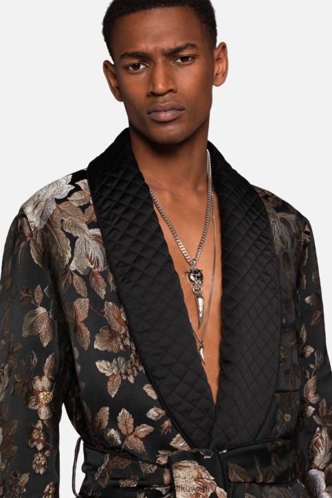 Roberto Cavalli رجال نيكل حلق رأس النمر مُكَمِّلات 4H40H1157