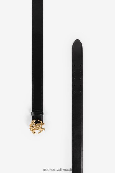 Roberto Cavalli رجال نيكل رأس النمر وقلادة أسنان النمر مُكَمِّلات 4H40H1158