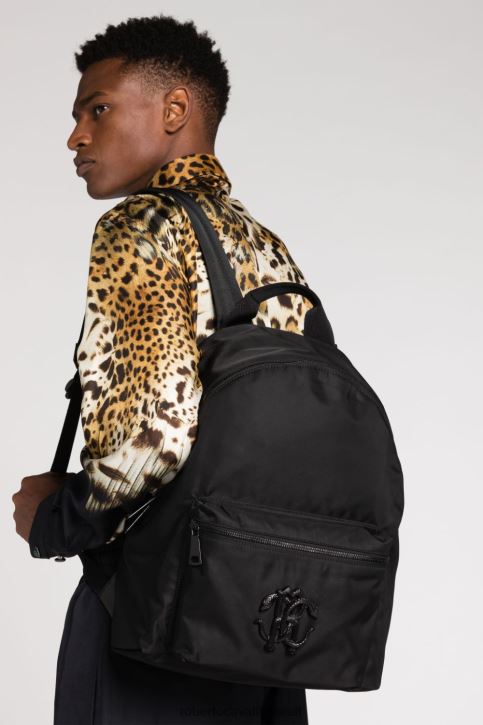 Roberto Cavalli رجال موضة حزام جلد أسنان النمر مُكَمِّلات 4H40H1173