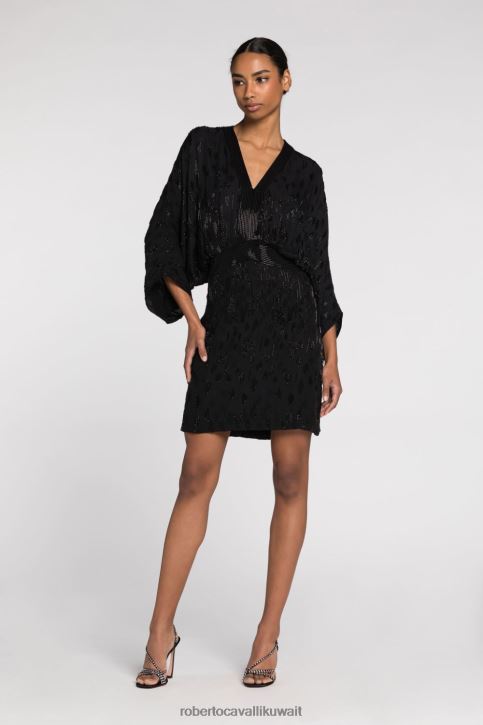 Roberto Cavalli نحيف أنيق فستان أسنان النمر ملابس 4H40H118