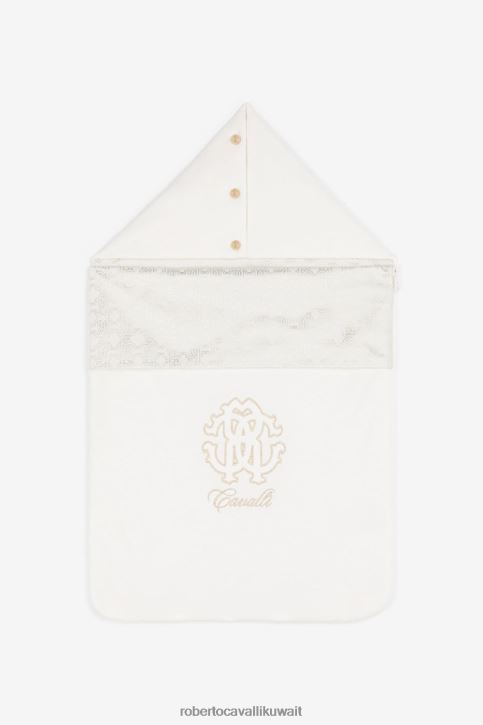 Roberto Cavalli فتيات الذهب / البلاتين عش أطفال مطرز بمونوجرام آر سي مُكَمِّلات 4H40H1243