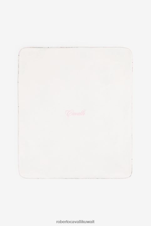 Roberto Cavalli فتيات لون القرنفل عش أطفال مصنوع من القطن بطبعة مونوغرام مُكَمِّلات 4H40H1247