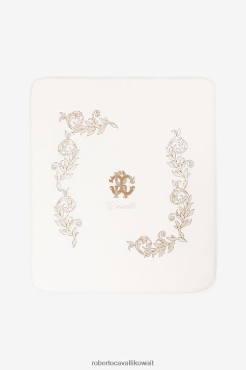 Roberto Cavalli فتيات لون القرنفل بطانية أطفال بطبعة دمية دب مُكَمِّلات 4H40H1248