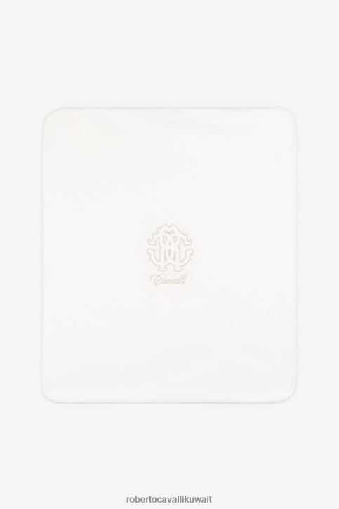 Roberto Cavalli فتيات بيانكو بطانية آر سي مونوغرام مُكَمِّلات 4H40H1249