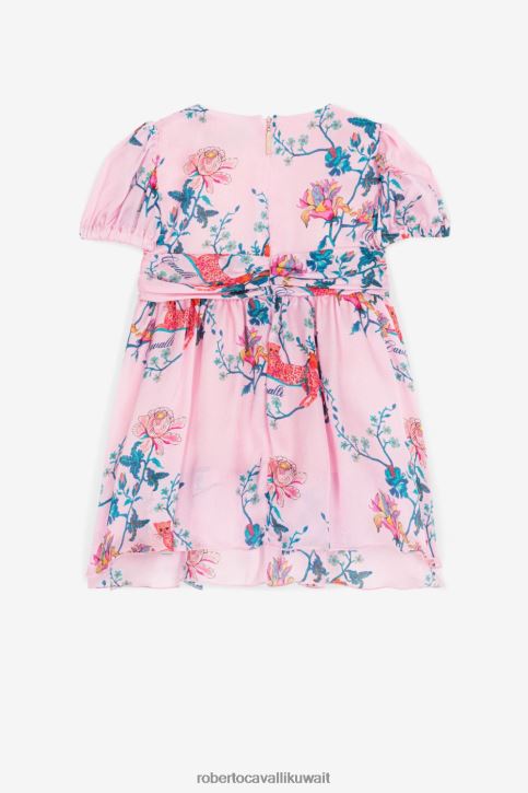Roberto Cavalli فتيات لون القرنفل فستان بطبعة زهور ملابس 4H40H1265