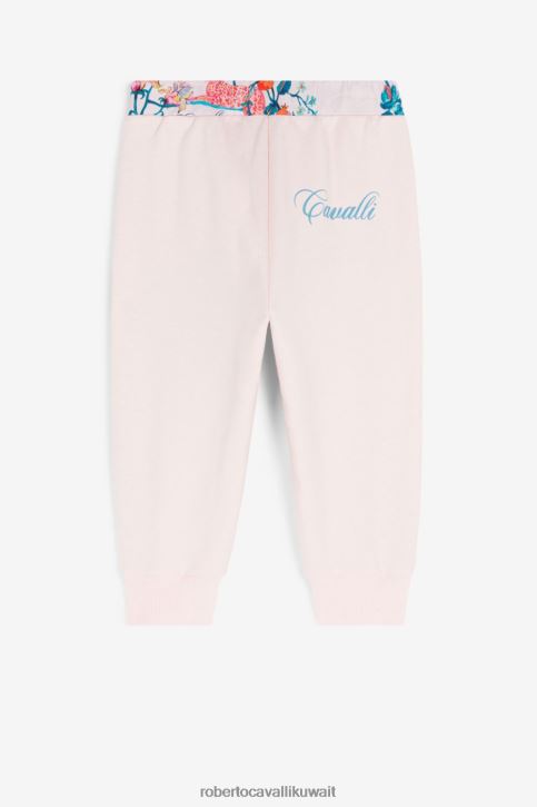 Roberto Cavalli فتيات قبالة الأبيض تيشيرت بطبعة مونوغرام ملابس 4H40H1267