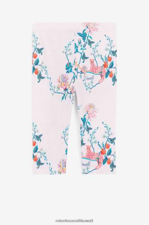 Roberto Cavalli فتيات لون القرنفل فستان مطرز بالزهور ملابس 4H40H1269