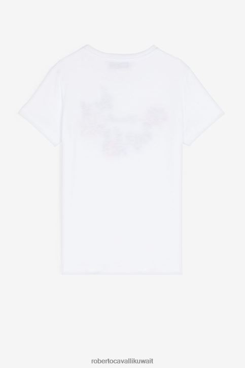 Roberto Cavalli فتيات لون القرنفل طماق قطنية بطبعات الفهد والأزهار ملابس 4H40H1270