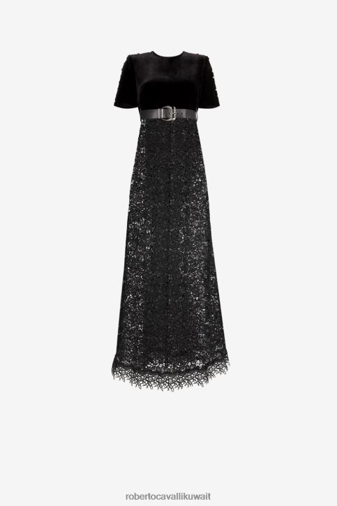 Roberto Cavalli نحيف حار فستان ماكسي بجزء دانتيل ملابس 4H40H128