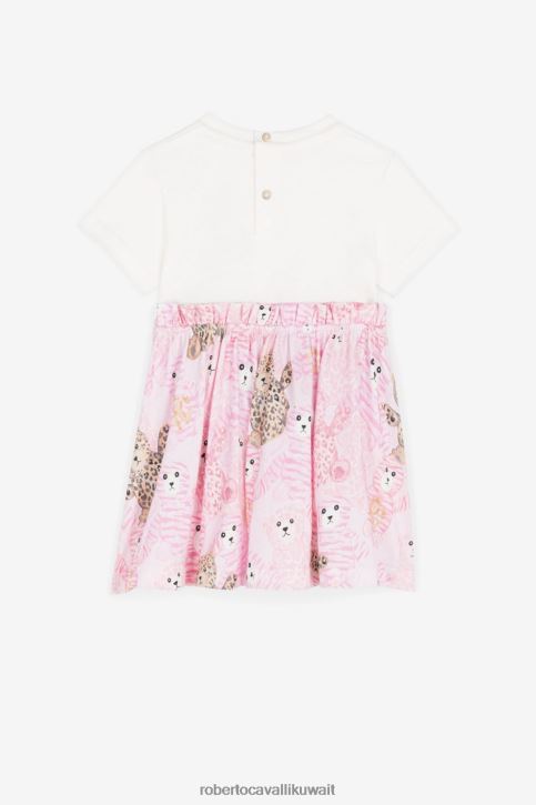 Roberto Cavalli فتيات لون القرنفل طماق قطنية بطبعة دمية دب ملابس 4H40H1284