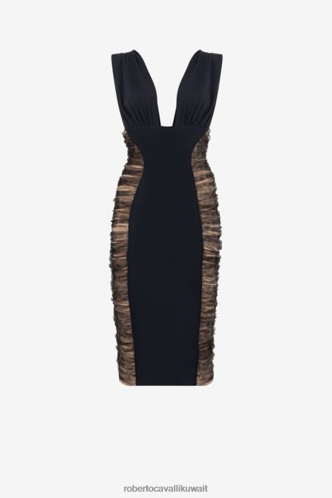 Roberto Cavalli نحيف أنيق فستان بجزء مستقيم ملابس 4H40H129