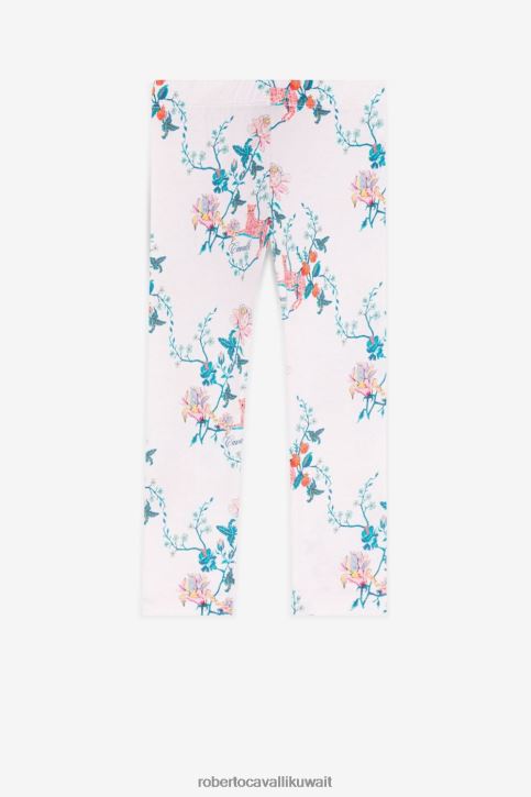 Roberto Cavalli فتيات لون القرنفل تنورة مطوية بطبعة زهور ملابس 4H40H1302