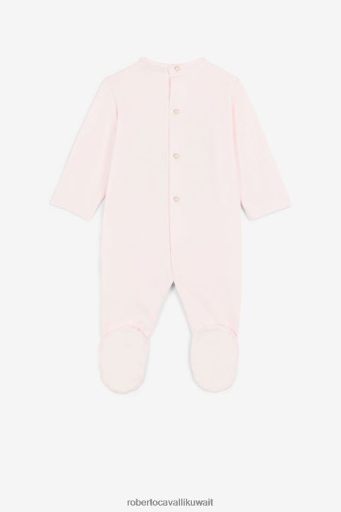 Roberto Cavalli فتيات لون القرنفل بطانية زهور بطبعة مونوغرام مُكَمِّلات 4H40H1346