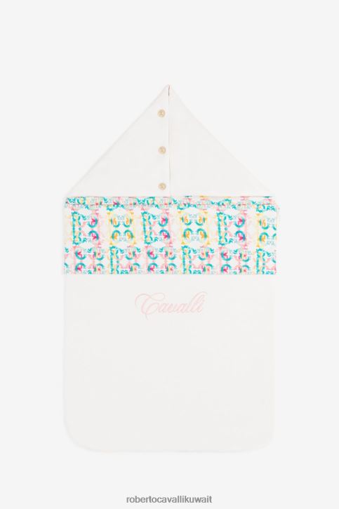 Roberto Cavalli فتيات أزرق حقيبة نوم مطرزة بطبعة مونوغرام مُكَمِّلات 4H40H1351