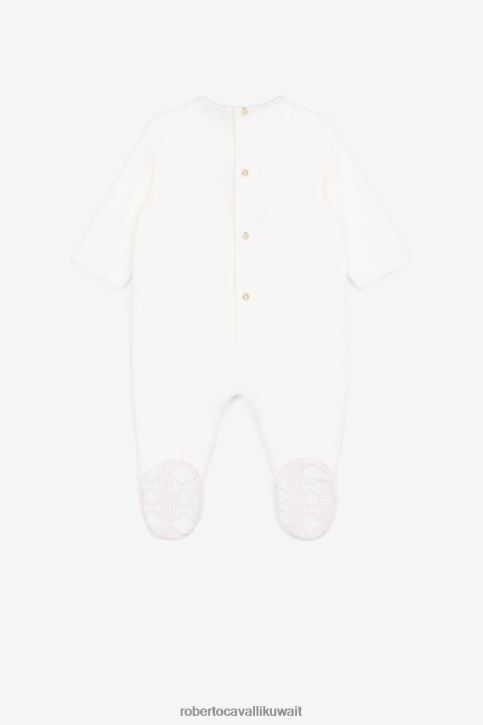 Roberto Cavalli فتيات لون القرنفل بطانية قطن مطرزة بالشعار مُكَمِّلات 4H40H1352