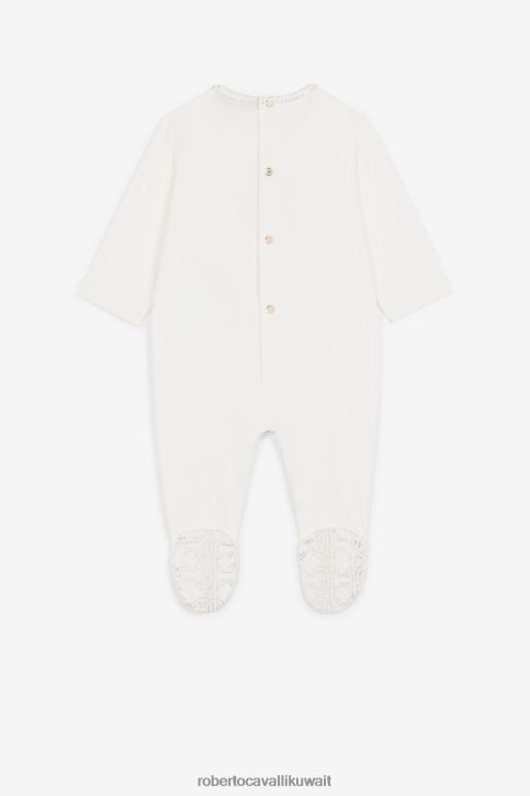 Roberto Cavalli فتيات لون القرنفل بطانية قطنية مطرزة بنقش المونوغرام مُكَمِّلات 4H40H1355