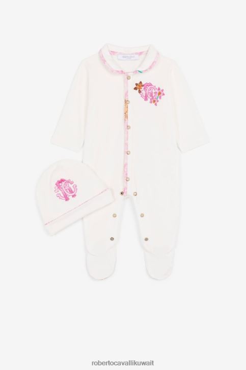 Roberto Cavalli فتيات أزرق بيجامة قطن مونوغرام ملابس 4H40H1360