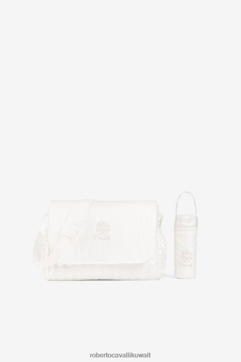 Roberto Cavalli فتيات الذهب / البلاتين طقم حقيبة تغيير بطبعة مونوغرام آر سي مُكَمِّلات 4H40H1365
