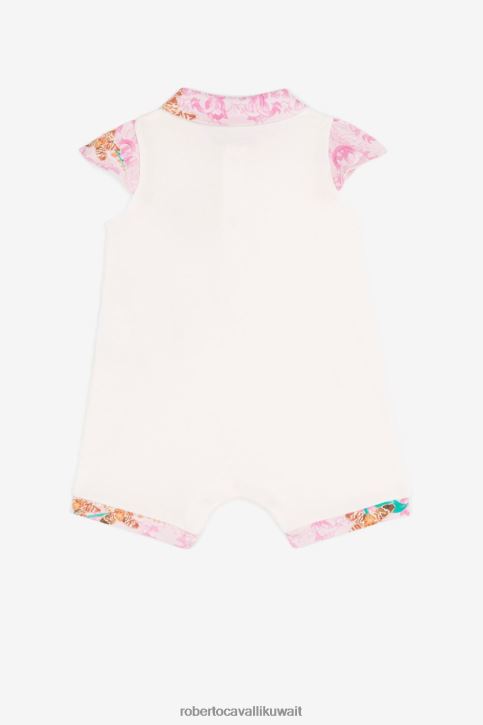 Roberto Cavalli فتيات لون القرنفل بطانية أطفال مطرزة بشعار آر سي مُكَمِّلات 4H40H1369