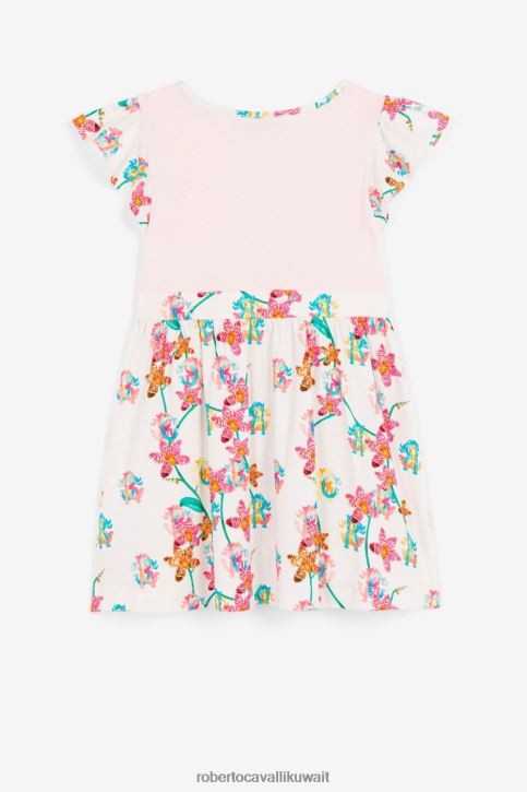 Roberto Cavalli فتيات أزرق بطانية أطفال مطرزة بالفراولة والفراشة مُكَمِّلات 4H40H1373