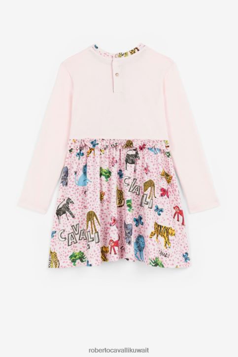 Roberto Cavalli فتيات لون القرنفل سترة مطرزة بالشعار ملابس 4H40H1376