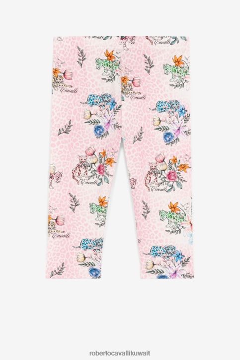 Roberto Cavalli فتيات أزرق بنطال رياضي بطبعة مونوغرام ملابس 4H40H1386
