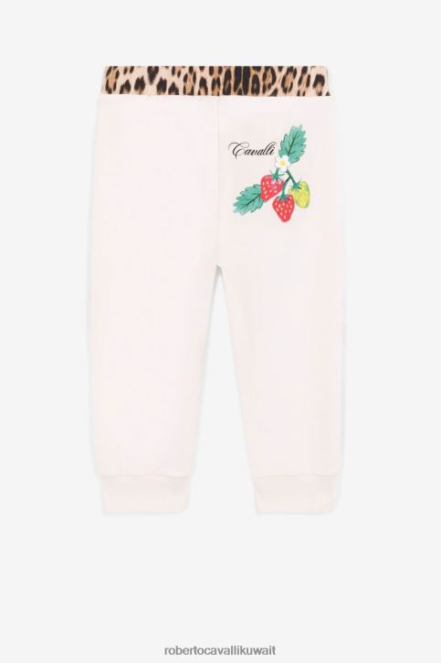 Roberto Cavalli فتيات سيدة الوردي فستان بطبعات الفراشة والفراولة ملابس 4H40H1391