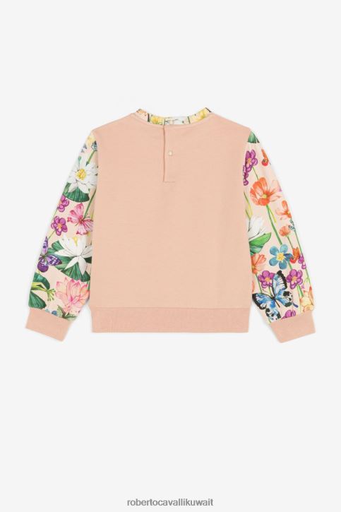 Roberto Cavalli فتيات سيدة الوردي بنطال رياضي بطبعات الفراشة والفراولة ملابس 4H40H1392