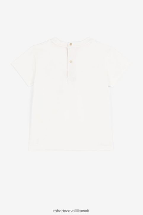 Roberto Cavalli فتيات لون القرنفل توب بطبعة الحمار الوحشي والزرافة ملابس 4H40H1414