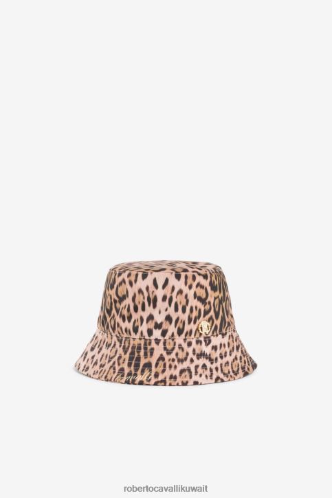 Roberto Cavalli فتيات طبيعي قبعة دلو بطبعة جلد الفهد مُكَمِّلات 4H40H1434