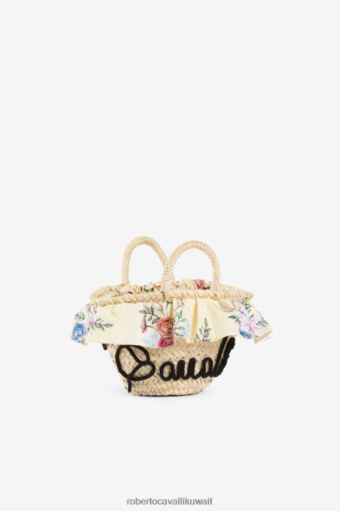 Roberto Cavalli فتيات سيدة الوردي قبعة دلو بطبعات الفراشة والفراولة مُكَمِّلات 4H40H1435