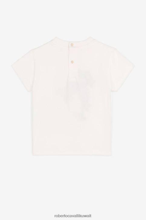 Roberto Cavalli فتيات أصفر هودي بطبعة زهور ملابس 4H40H1455